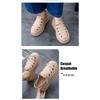 Женские сандалии New Roman Shoes Woven Thick Bottom Inner High White Shoes