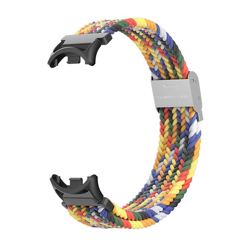 Braided Solo Loop for Xiaomi Smart Band 8 Bracelet Accessories Elastic Nylon Watchbands Replacement Correa Bracelet for Mi Band 8 Strap NFC
