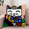 Luxury Fashion B-Brittos Art Pillow Case Decor Protective Covers Comfortable soft for Sofa Living Room Home office