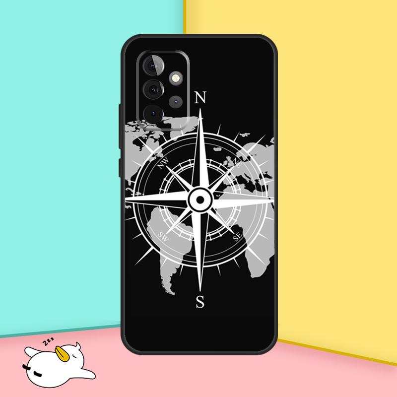 Compass Case For Samsung Galaxy A16 A06 A26 A36 A56 A53 A32 A52 A33 A13 A55 A35 A15 A14 A34 A54 A17