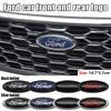 LLC3 Ford 14.5cm Car Front Hood Emblem ABS Badge Cover For Ford Focus Ranger Mustang Kuga Mondeo Fiesta Explorer Transit Accessories