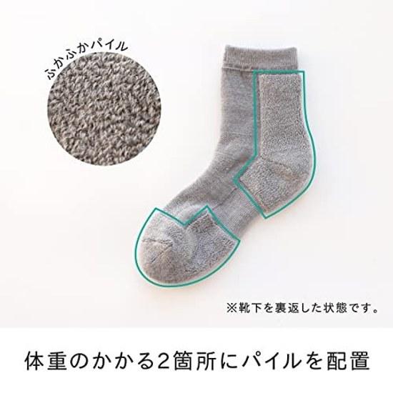 Mateller Socks Merino Wool Hiking Support Men Women 23.025.5cm Gray Black