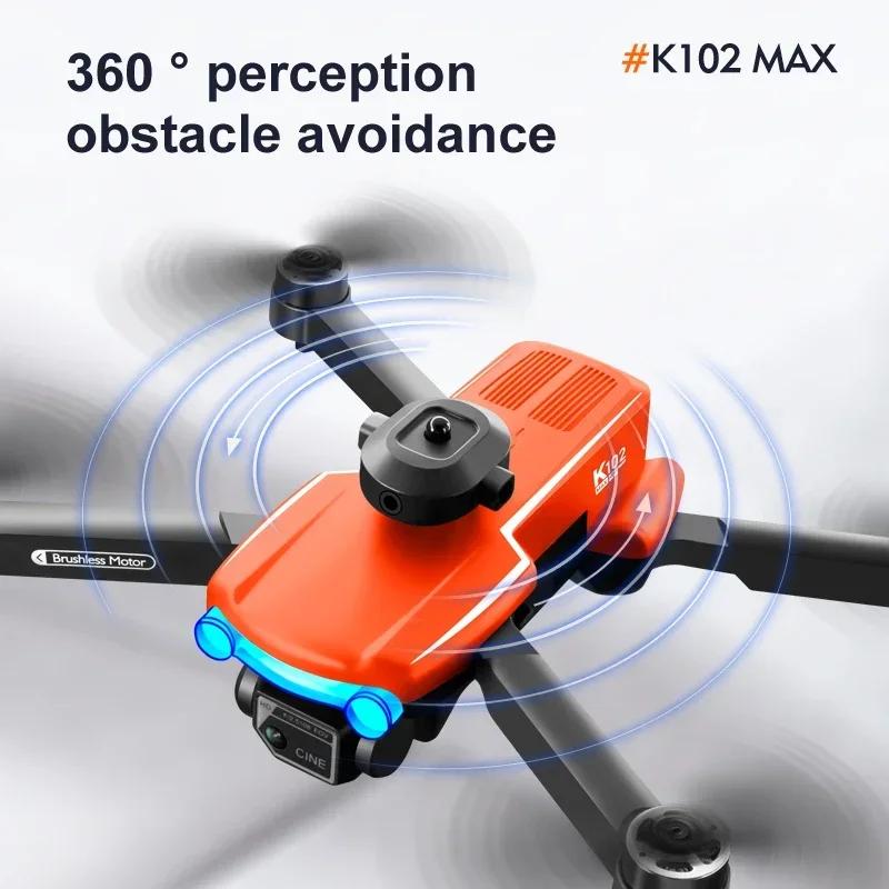 New K102 Max Mini Drone 8K HD Camera Optical Flow Drones Aerial Photography Quadcopter 360° Intelligent Obstacle Avoidance 5G WIFI FPV Dron RC Toy UAV