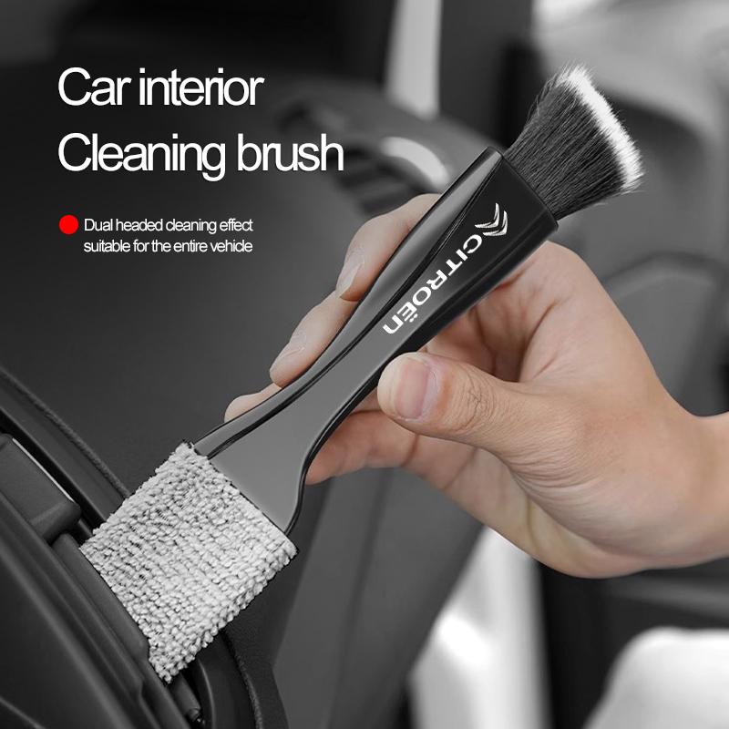 JOFT7 2 In 1 Car Dust Tool Cleaning Brush Accessories Interior For Citroen C5X e-C4 X e-C3 C4 C3 AIRCROSS C-Elysee C-Crosser C4 Cactus