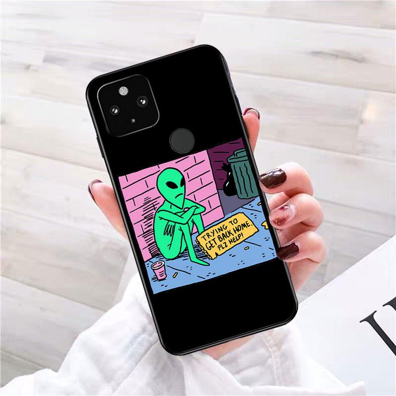 Alien Space Believe UFO Phone Case for Google Pixel 7 Pro 7 6A 6 Pro 5A 4A 3A Pixel 4 XL Pixel 5 6 4 3 XL 3A XL 2 XL