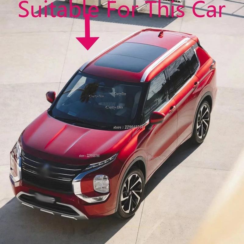 For Mitsubishi Outlander 2024 ABS Carbon Fiber Side Door Rearview Mirror Visor Cover Trims Auto Exterior Accessories