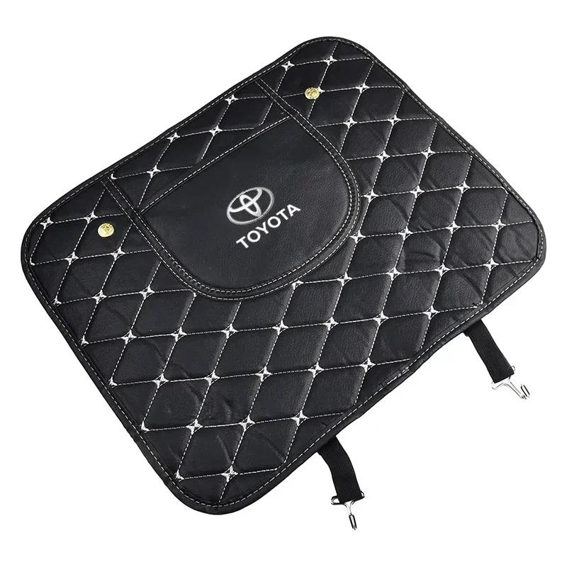 Car Seat Back Storage Protective Pad Prevent Kick Mat for Toyota Trd GR Land Cruiser Camry Highlander Corolla Yaris Chr Auris RAV4