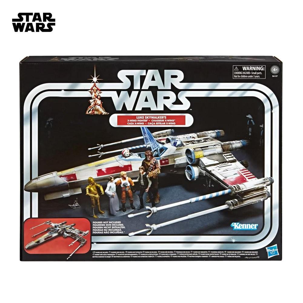Hasbro Коллекция Звездные Войны Винтаж Истребитель X-Wing и Базовая Фигурка Люка Скайуокера Новая Надежда 3,75 дюйма Делюкс Транспортное Средство Эпизод IV Красный 5