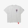 New Era New York MeTs Игровая футболка с автографом hether Gray 15147524