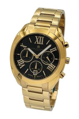 Мужские часы Charles Hubert Chronograph Date Золотые 4034-B