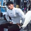 Muscleguys Мужские Спортивные Лонгсливы Облегающие Водолазки Осень Быстросохнущие Дышащие Эластичные Топы Зал Бодибилдинг Фитнес Мышечные Рубашки