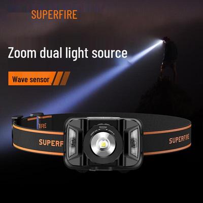 Supfire HL18 Двухрежимный перезаряжаемый светодиодный налобный фонарь