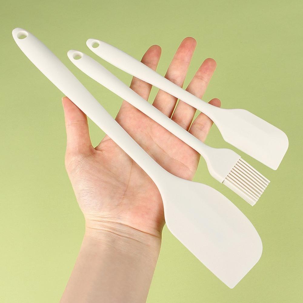 Набор силиконовых лопаток из 3 штук, пищевой силикон, термостойкие, для посуды с антипригарным покрытием, кухонный гаджет, кухонные инструменты