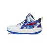 Li Ning Youth Casual Versatile Non-Slip Wear-Resistant Low-Top Basketball Shoes Kids Sneaker White Blue YKBT044-3