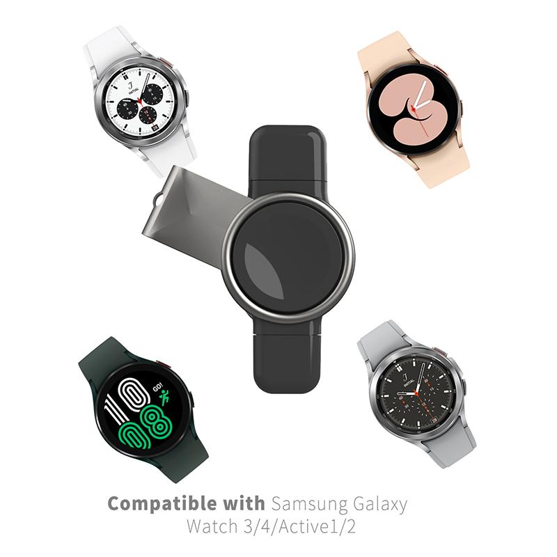 Быстрая магнитная зарядка для Galaxy Watch 6/5Pro/5/4/3 Active 1 2 Зарядка 40/42/44/46 мм Часовой блок питания