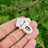 Oval Natural Pyrite 925 Silver Statement Multi Stone Bezel Sister Ring Jewelry