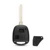 KEYYOU For Toyota Camry Rav4 Corolla Prado Yaris Tarago Cruiser Land 2 Button TOY41/TOY43/TOY47/TOY48 Remote Key Shell With Pad