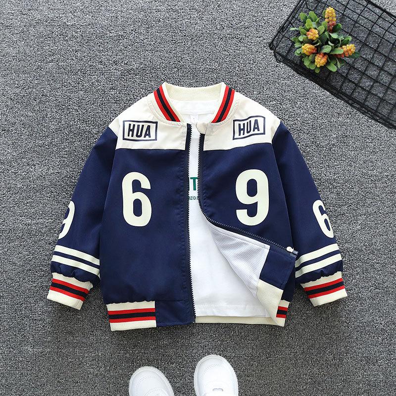 Children's Clothing Boys' Spring and Autumn Jackets Boys' Baby Boys Spring Western Style Jackets Casual Sports Jackets