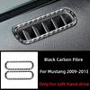 Аксессуары для Ford Mustang 2009-2014 Наклейка на воздуховод кондиционера двери автомобиля Декор Рамка Накладка из углеродного волокна для внутренней отделки
