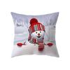 С Рождеством милый снеговик с принтом наволочка для дома, гостиной, украшения дивана, полиэстеровая подушка, наволочка