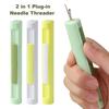 Embroidery Stitch Plug-in Needle Threader 2 In 1 Picking Thread Remover Knitting Craft