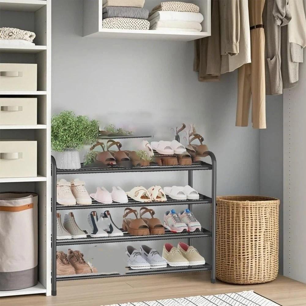 Space-Saving Design Shoe Storage Organizer Adjustable Storage Adjustable Shoe Rack Doorway
