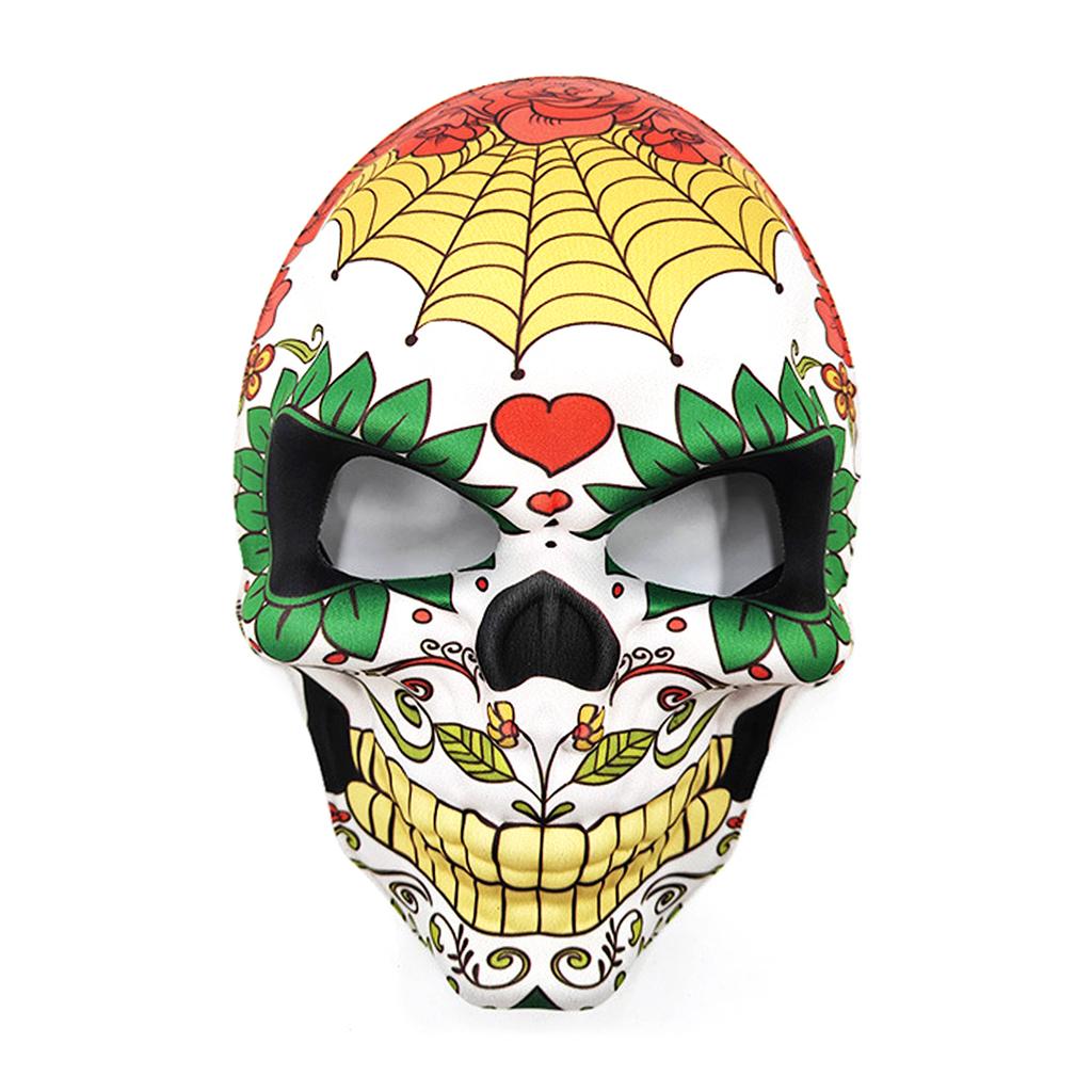 Zombie Skeleton EVA Mask Mexican Day Of The Dead Skull Mask Cosplay Printed Colorful Party Prop Mask Halloween Decoration