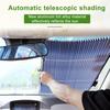 Car Retractable Curtain Hassle-free UV Protection Sunshade Extra Large Retractable Windshield Sun Shade for All Car Windows