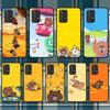 L-LINE-Cute-FRIENDS-мультяшный чехол для телефона Samsung Galaxy A02 A12 A21 A22 A32 A41 A42 A51 A71 A72 Shell