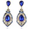 Women's Luxury Elegant Teardrop Shape Rhinestone Big Drop Dangle Earrings Gift AVE