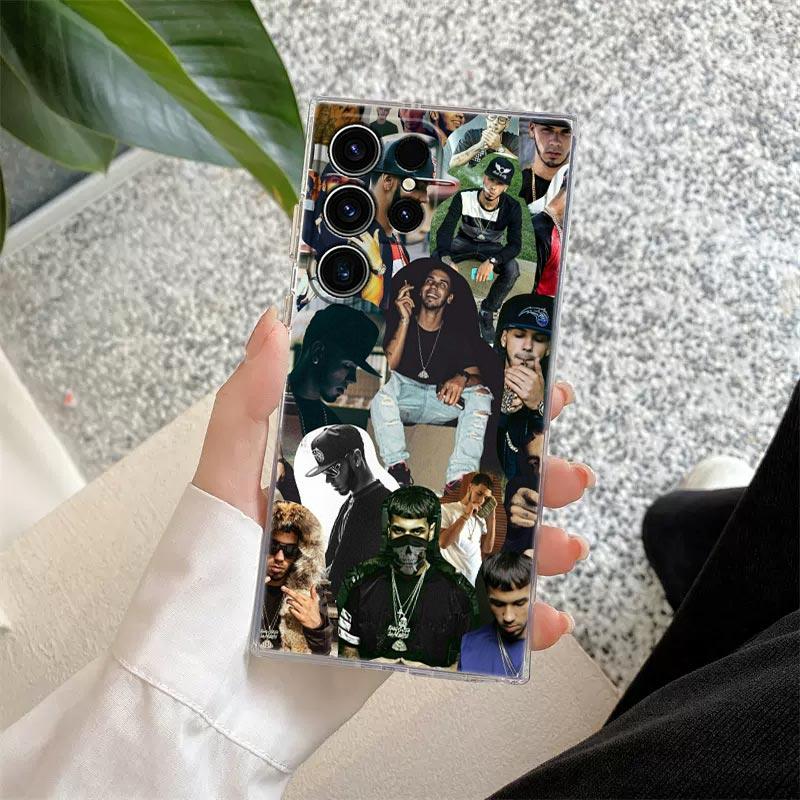 Anuel AA Real Hasta La Muerte Rapper Clear Case For Samsung Galaxy S26 S25 S24 S23 Ultra S20 S21 FE S22 Plus S26 5G Phone Cover