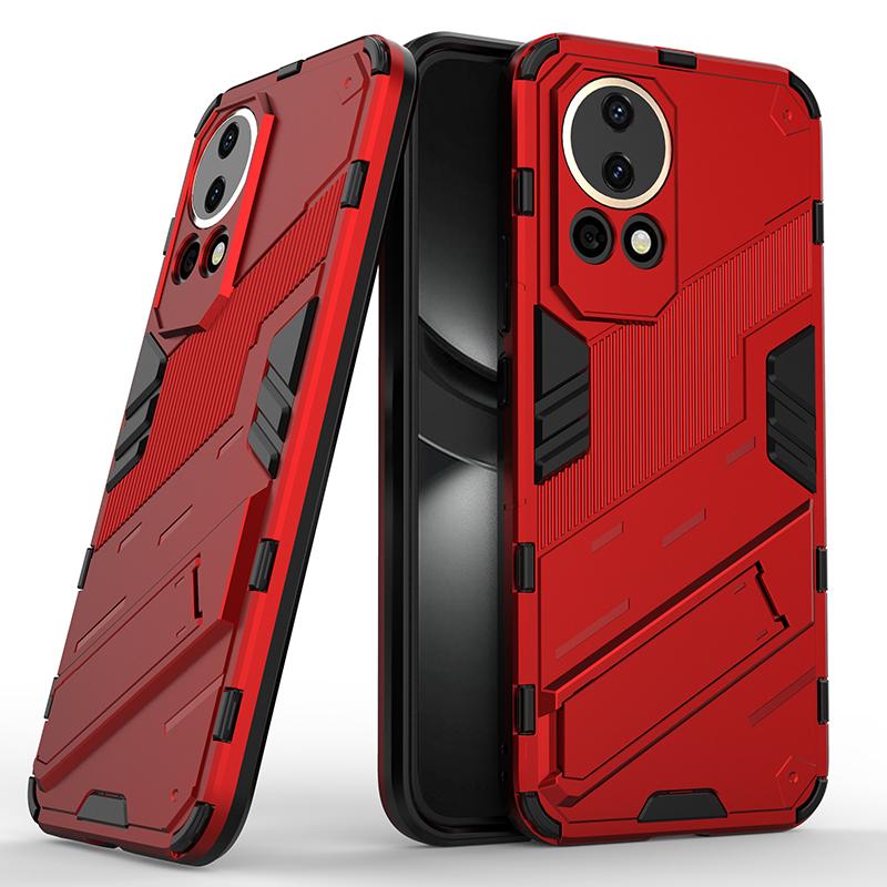 For Huawei Nova 12 12s 11 11i 9 SE Lite Pro Ultra Punk Armor Shockproof Bumper Rugged Rubberized PC Fitted Kickstand Case Stand Holder Cover Shell
