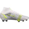 Nike Кроссовки унисекс Mercurial Superfly 8 Elite FG White Volt Металлик-Серебристый Черный CV0958-107