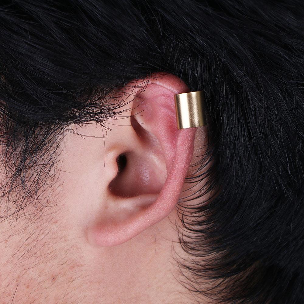 Hoop Ear Trend Punk Stainless Steel Fashion Ear Clip Clip Earrings Circular Stud Earrings