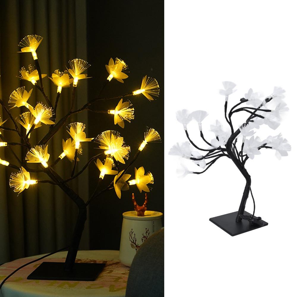 24 LED LED Fiber Optic Lamp Warm Light Night Light Energy Saving Decorative Light Home Decor