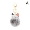 1 шт., милый брелок для ключей, брелок с кошкой, брелок для волос, модный автомобильный брелок, сумка, аксессуары