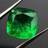Cushion Cut Natural CERTIFIED 8 Ct Green Colombian Emerald Loose Gemstone A-3505b