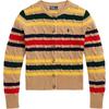 Polo Striped Crew Neck Button Knit Sweater Women Sweater 211972837-001