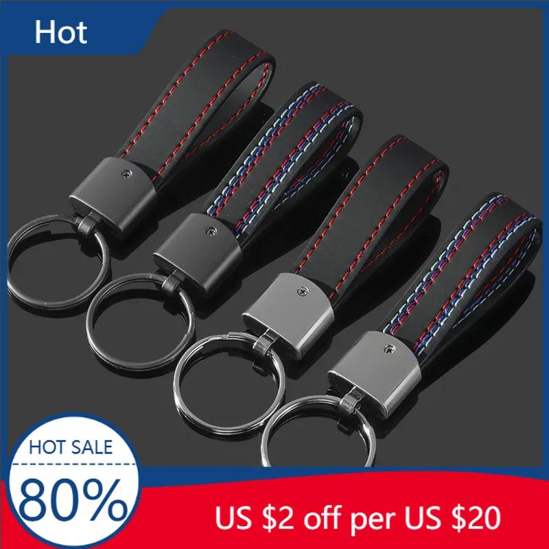 BAII9 2025 Car Metal Key Chain Fine Leather Emblem Key Ring For BMW X1 X2 X3 X5 X4 X6 X7 G30 G20 G32 G12 G11 F40 F30 F20 F10 F34 F