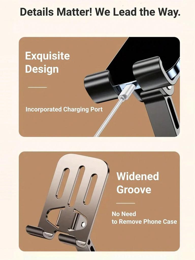 Универсальная подставка для телефона и планшета, полностью металлическая, вращающаяся на 360 градусов, снимающая стресс