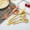 Набор столовых приборов из 5 предметов, столовая посуда из нержавеющей стали, роскошные золотые ножи, вилки, ложки, столовые приборы для банкета и вечеринки, набор столовых приборов с гравировкой на ручке