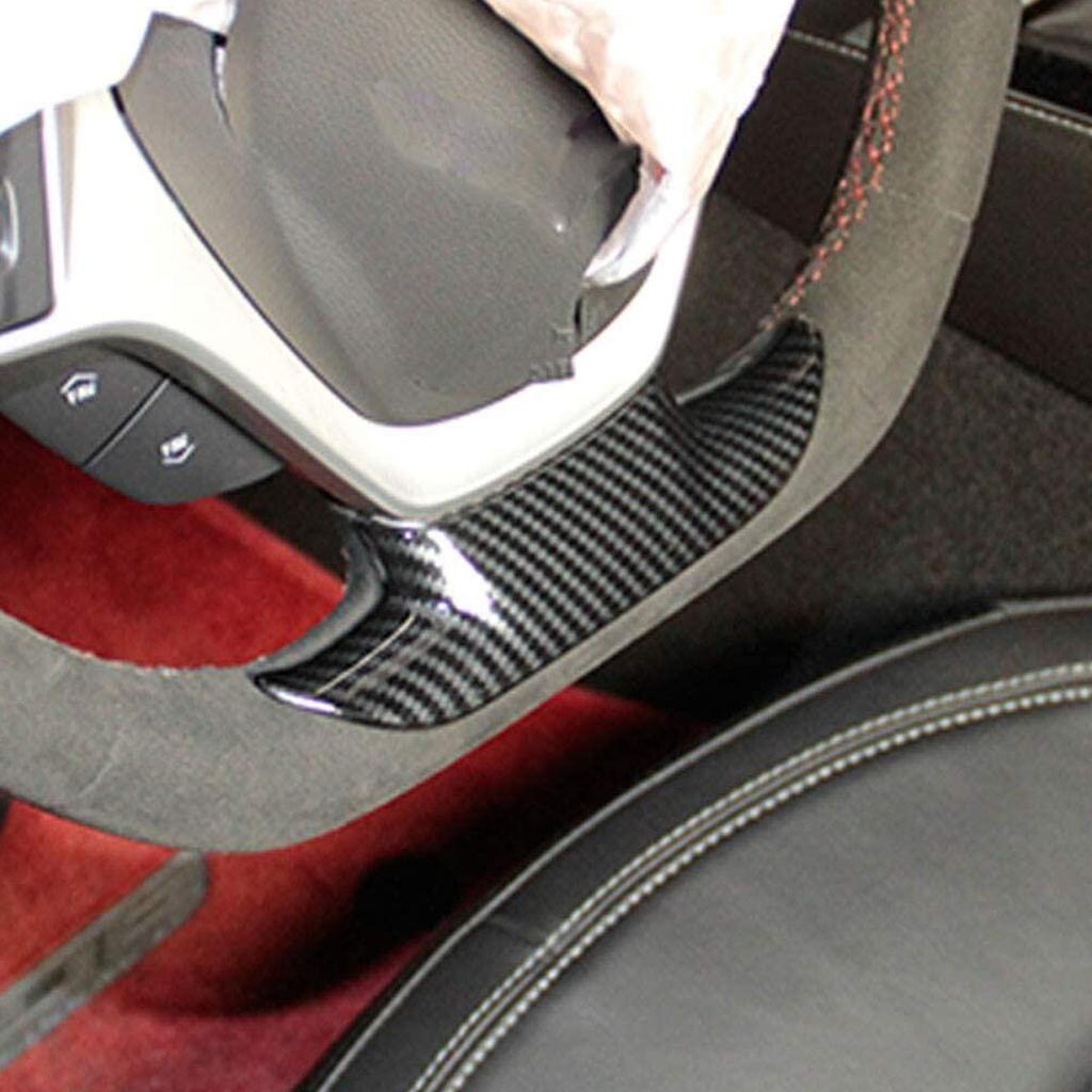 Чехлы на руль автомобиля в стиле углеродного волокна, наклейка для Chevrolet Corvette C7 2014-автомобильное украшение интерьера