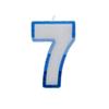 Number 7 Candles (Pack of 6)
