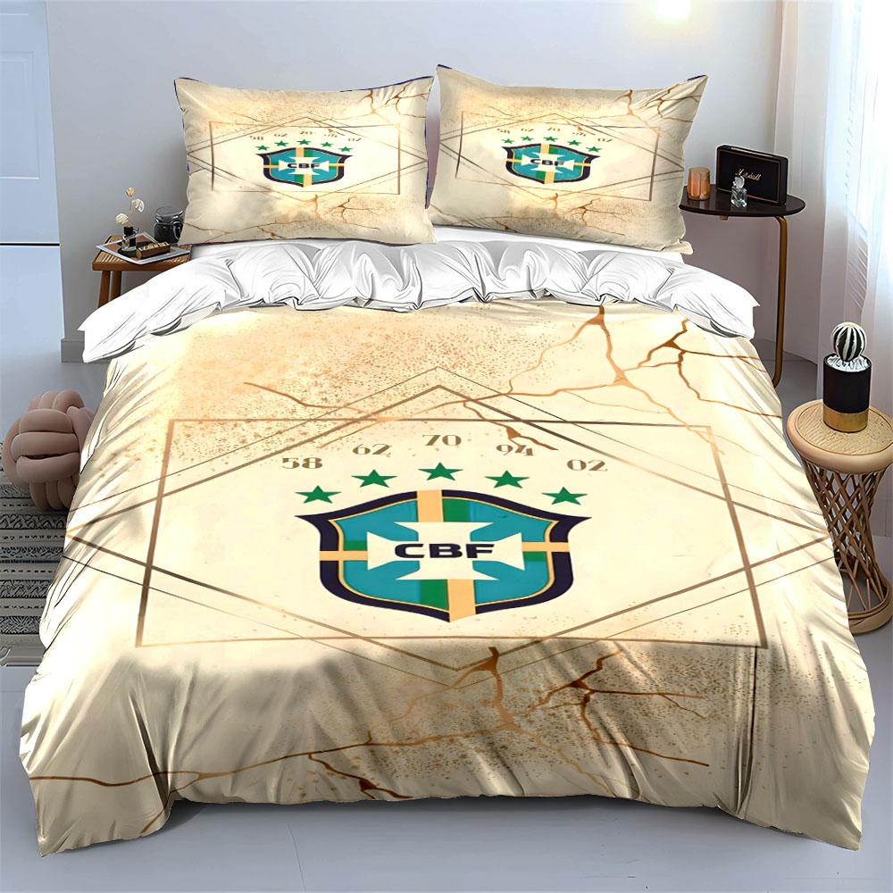 CBF emblem with stars. Bedding sets Duvet cover sets Duvet covers Pillowcases(1 * Duvet Cover 2 * Pillowcases, without duvet insert)