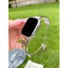 New High quality cute cat metal Strap For Apple Watch band women 40mm 41mm 38mm 42mm 44mm 45mm 46mm starp
