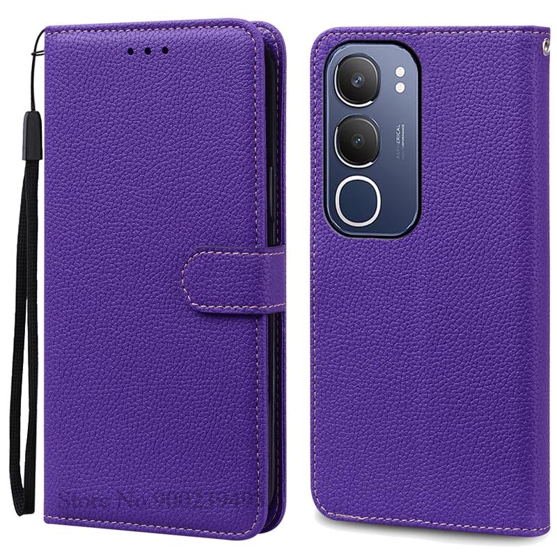 Для Vivo Y19S чехол-книжка кожаный чехол для Vivo Y19S чехол для телефона откидная крышка защитный задний чехол Fundas Shell