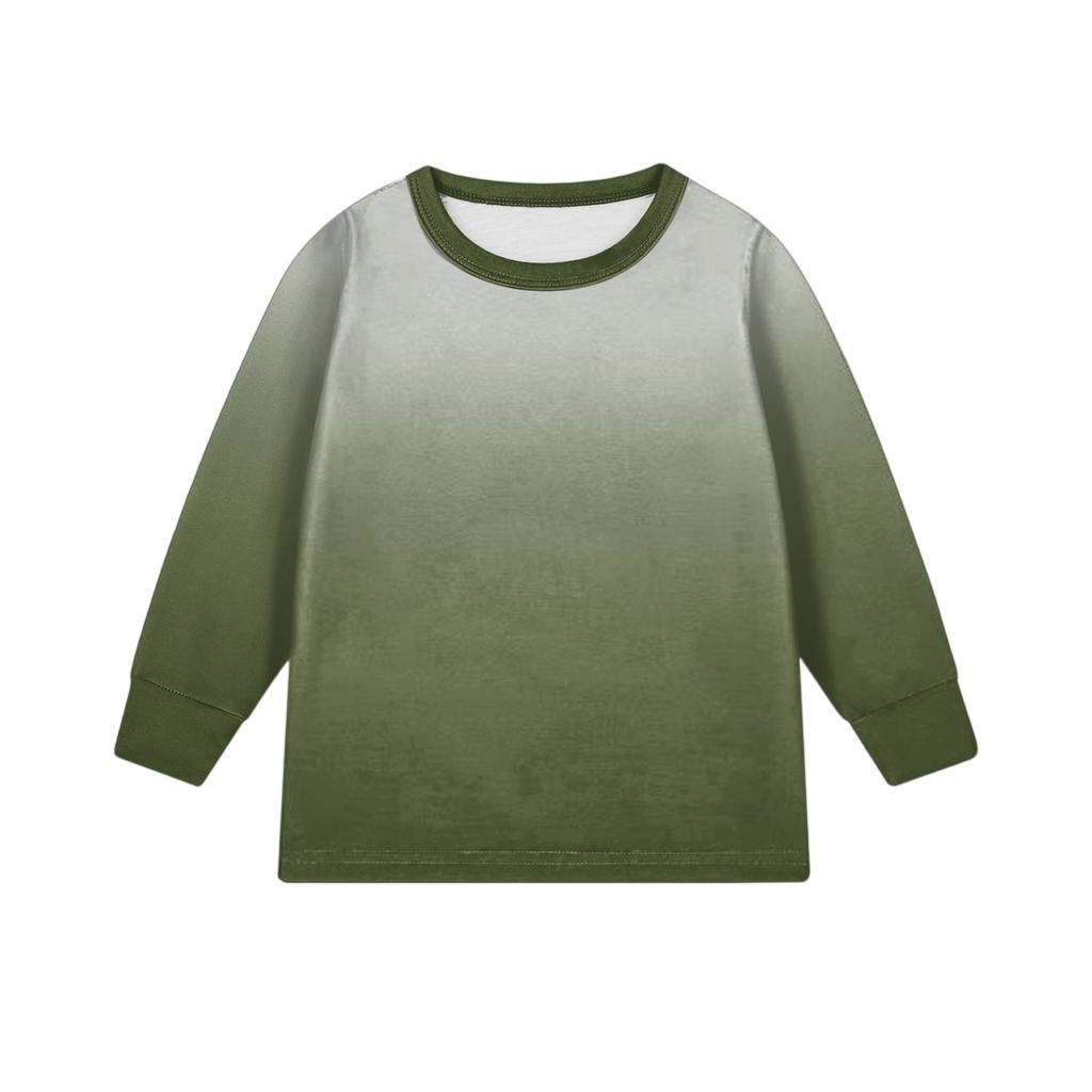 Детский модный костюм юбка топ с круглым вырезом и длинными рукавами брюки