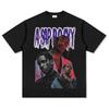ASAP Rocky Портрет Графическая Хлопковая Унисекс Рубашка Летняя Новая С Круглым Вырезом Женская Унисекс Yk Хип-Хоп Стиль Короткий Рукав Футболка Подарок для Фаната