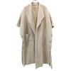Пальто-кейп Maglia Plus с пуговицами сбоку, шерстяное, цвет F бежевый, женское, б/у