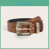 Pattern Fashion Flower Metal Buckle Decoration Women Casual Belt For Daily Use